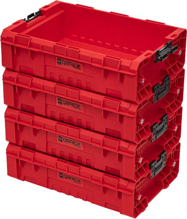 Qbrick System PRO Box 130 2.0 RED ULTRA HD Contenitore impilabile personalizzato 450 x 310 x 151 mm (9 l)