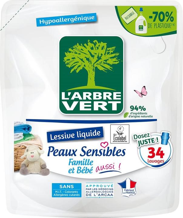 Produktbild L'arbre vert Öko Flüssigwaschmittel Refill (34 Waschgänge, Flüssig)