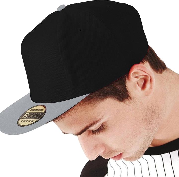 Immagine prodotto Beechfield Cappello da baseball con visiera piatta (confezione da 2) (Taglia unica)