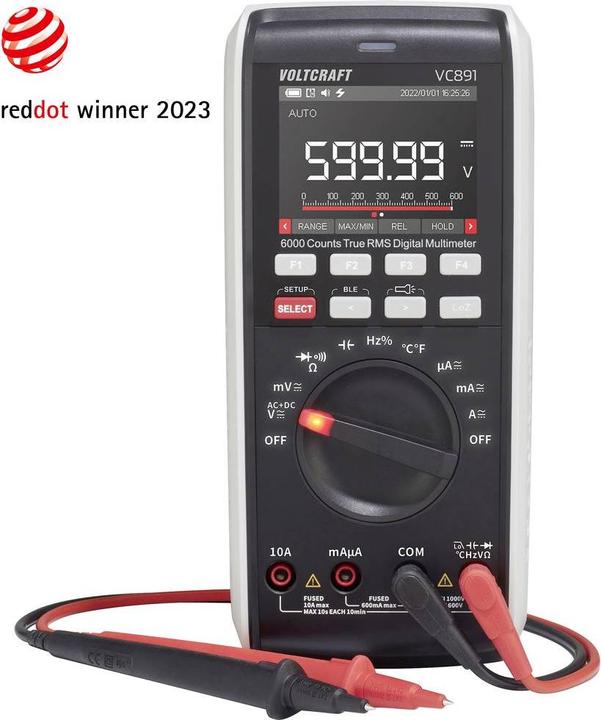 Actual product image Voltcraft VC891 Hand-held multimeter digital data logger CAT III 1000 V, CAT IV 600 (CAT III 1000V, CAT IV 600V)