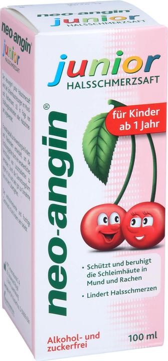Produktbild Klosterfrau neo-angin junior Halsschmerzsaft für Kinder ab 1 Jahr, 100 ml Lösung (1 Stück)