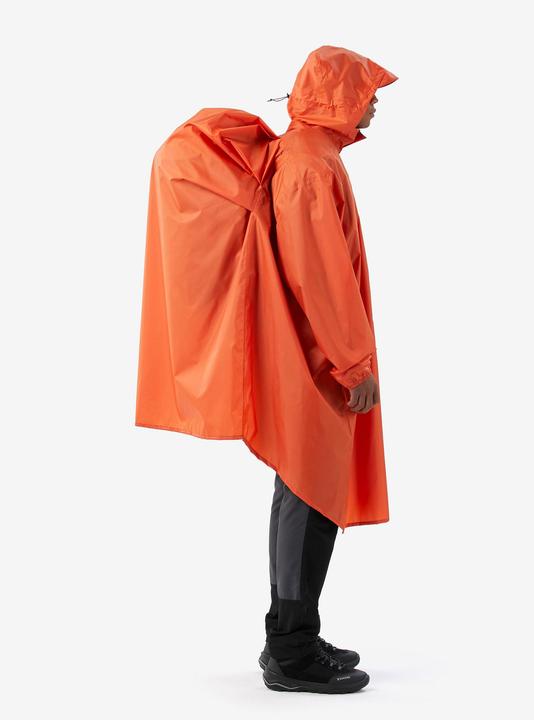 Image du produit Forclaz Poncho de pluie de randonnée 60 L, MT500 orange (L)