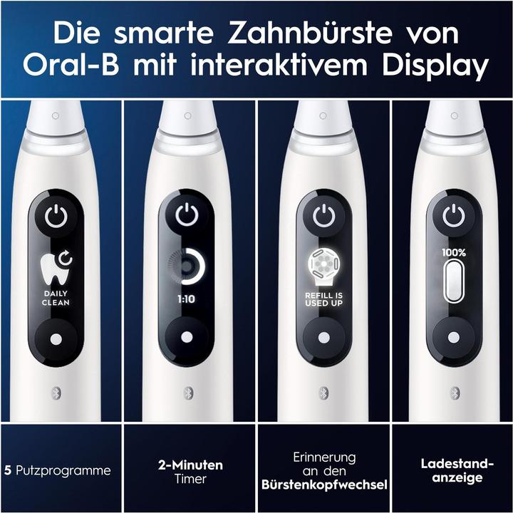 Immagine prodotto Oral-B iO Series 6, White Luxe Edition Elektrische Zahnbürste (Spazzolino oscillante)