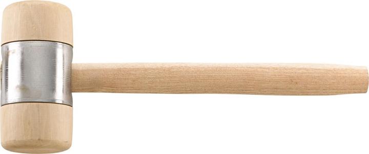 Actual product image Fortis Wooden mallet DIN 7462B head 100 x 200 mm with metal casing