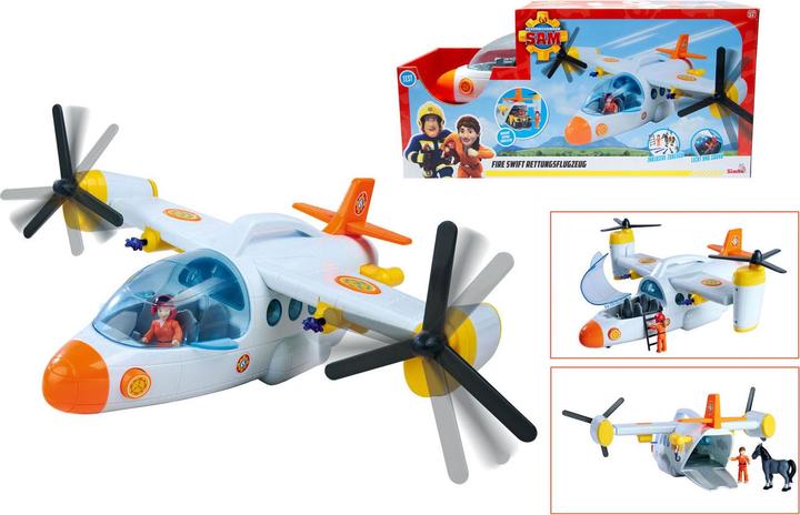 Actual product image Simba Sam Fire Swift Rescue Plane