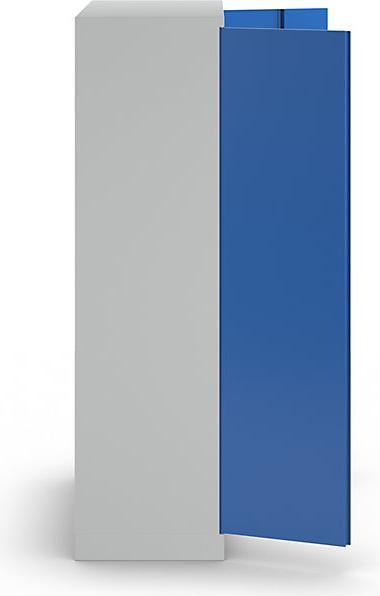 Actual product image MBA-System JUMBO equipment and cleaning cupboard, solid panel doors / 2 shelf boxes, light (45 cm, 112 cm)