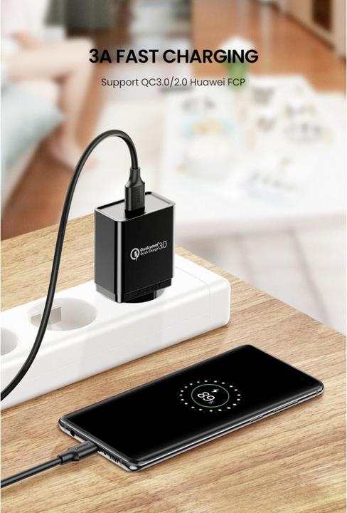 Productafbeelding Ugreen USB-C naar USB-A 3.0 3A datakabel (1 m, USB 3.0)