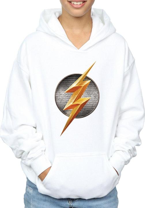 Immagine prodotto Justice League Movie Flash Emblem Felpa con Cappuccio Ragazzi (128)