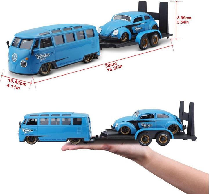 Immagine prodotto Maisto VW T1 Van Samba e Volkswagen Beetle