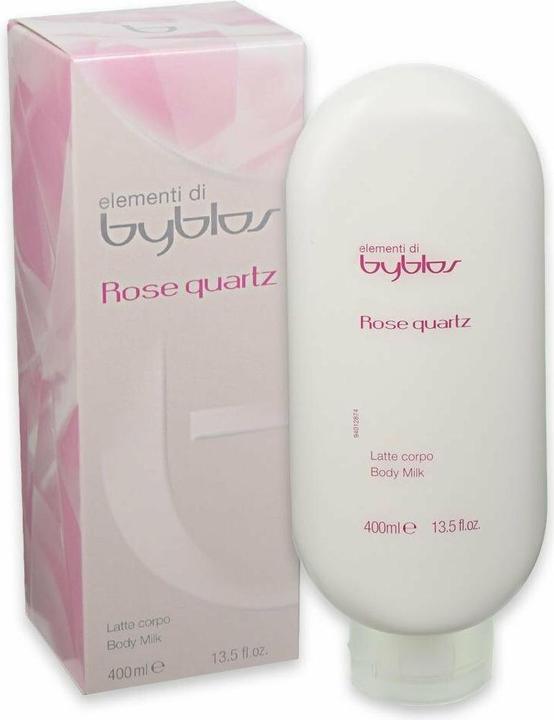 Actual product image Byblos Rose Quartz Body Milk for Women 13.5oz 400ml (Body milk, 400 ml)