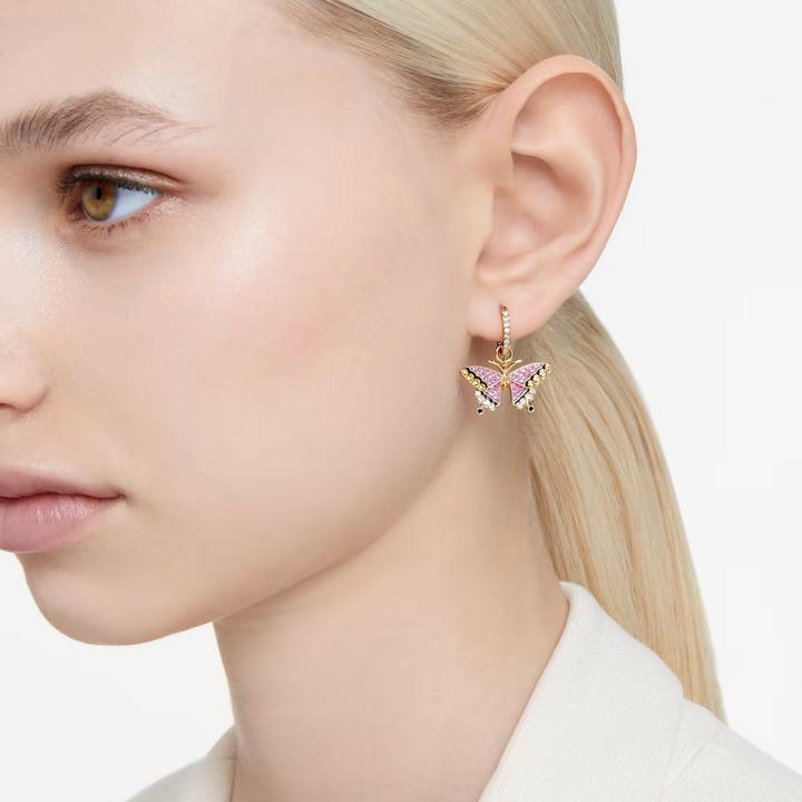 Produktbild Swarovski Idyllia Drop Ohrhänger Schmetterling Gold (Swarovski Metall)