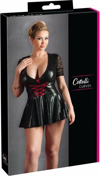 Produktbild Cottelli Collection Kleid schwarz/rot XL (XL)