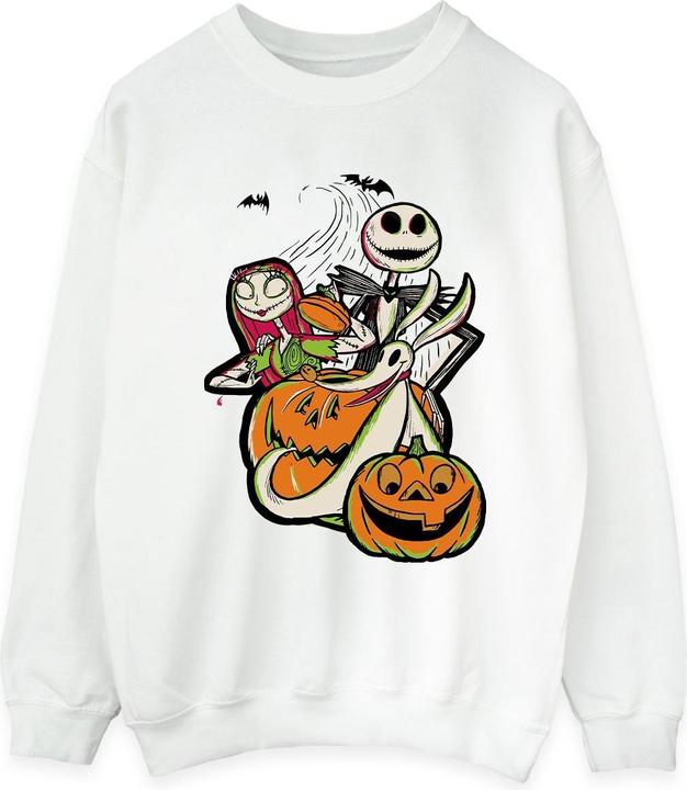 Actual product image The Nightmare Before Christmas Womens/Ladies Pumpkin Sweatshirt (4XL)