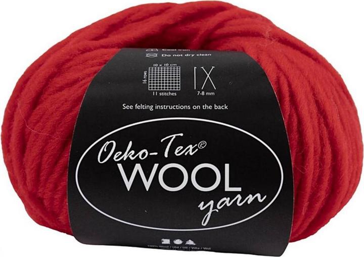 Image du produit Creativ Company Laine Oeko-Tex 50 g, rouge (50 m)