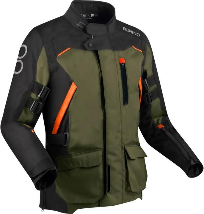 Image du produit Bering ZEPHYR Textiljacke schwarz-khaki grün-orange 4XL (Hommes, 4XL)