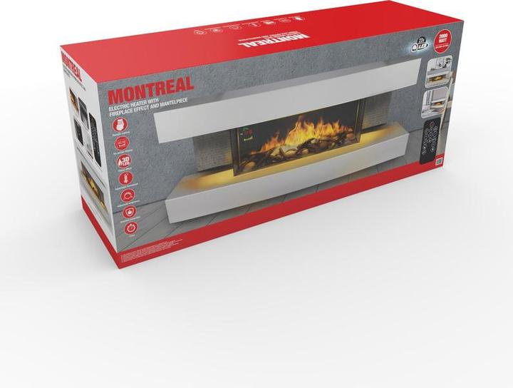 Classic Fire Mur chauffant Montreal 230V 2000