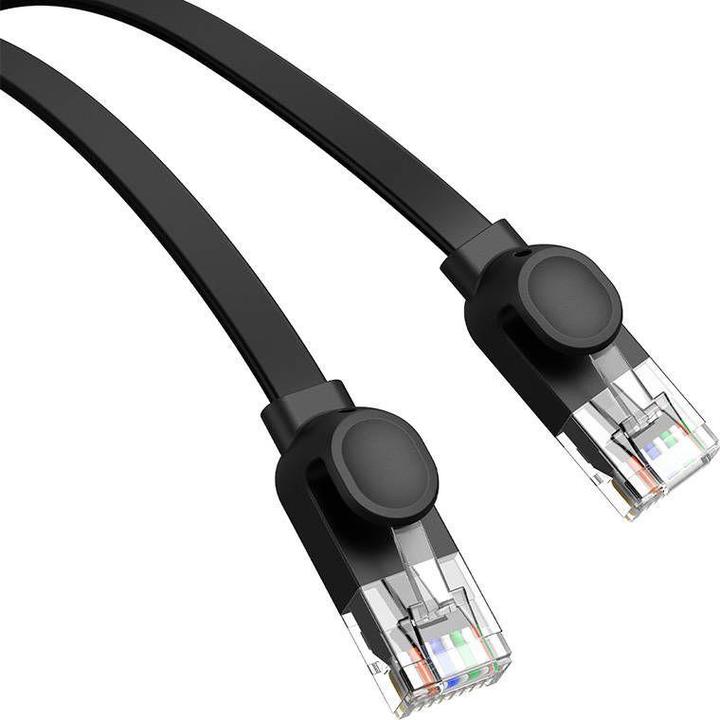 Actual product image Baseus Flat rate Ethernet RJ45, Cat.6, 12m (black) (CAT6, 12 m)