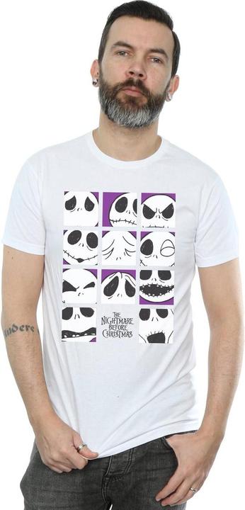 Produktbild Disney Nightmare Before Christmas Many Faces Of Jack Squares TShirt (S)