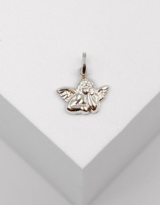 Produktbild Muau Pendant angel white gold 750, 16x13mm (750/18K Weissgold)