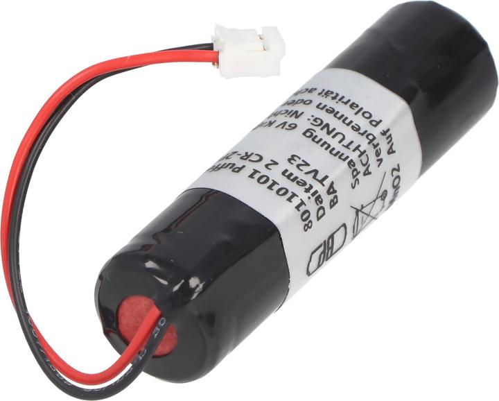 Actual product image AccuCell Batterie für Daitem 2 CR-2PE/BN, BATV-23, BATV23 (1 pcs., CR2, 850 mAh)