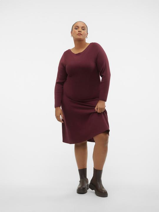 Produktbild Vero Moda VMCNANCY LS BOATNECK DRESS GA EXC CUR Strickkleid (48, 50, L)