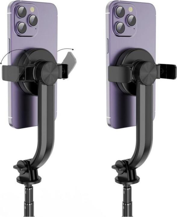 Actual product image Tech-Protect L04S Bluetooth selfie stick with tripod up to 95cm and 360 head - black