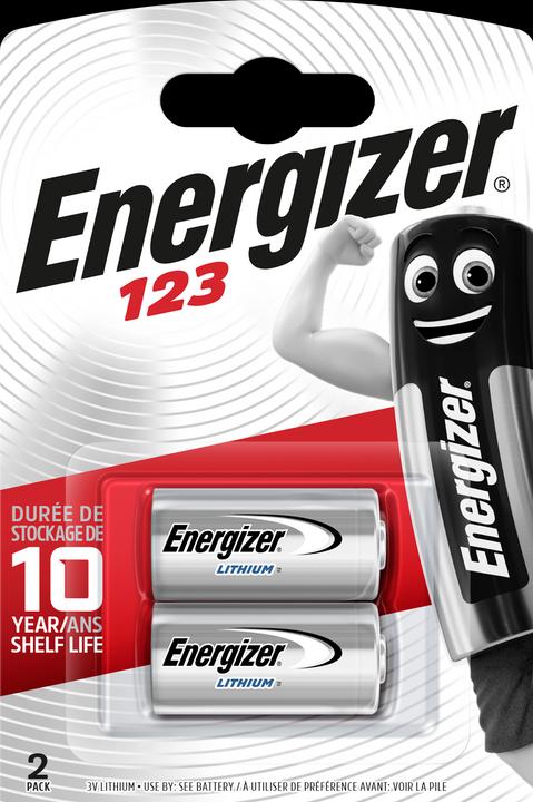 Energizer 123 Lithium Photo (2 pcs., CR123A, 1500 mAh)