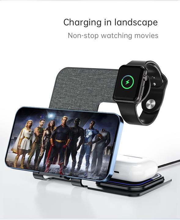 Actual product image Veger Y9 Wireless Charger for mobile/ smart watch/ iPod (20 W)