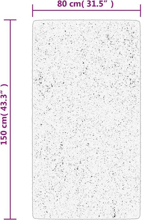 Produktbild VidaXL Teppich Shaggy Hochflor Modern (150 x 80 cm)