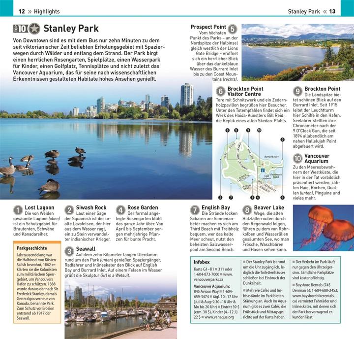 Produktbild Top 10 Reiseführer Vancouver (Deutsch, DK Verlag Reise, 2022)