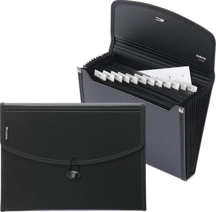 Immagine prodotto Kolma Cartella a scomparti Selection A5 Recycling 12 schede nero (A5, 1 x)