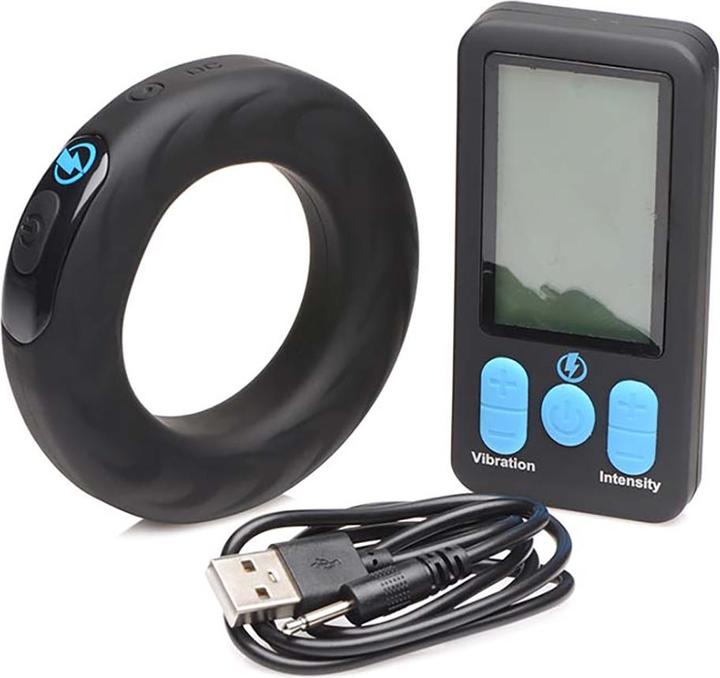 Image du produit Frisky Vibrant & E-Stim Cock Ring en silicone avec RC 50mm (8.50 cm)