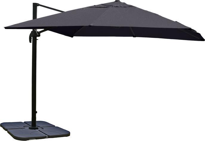 Immagine prodotto Mendler Ombrello semaforo Gastronomia, 3,5x3,5m antracite con supporto (3.50 m)
