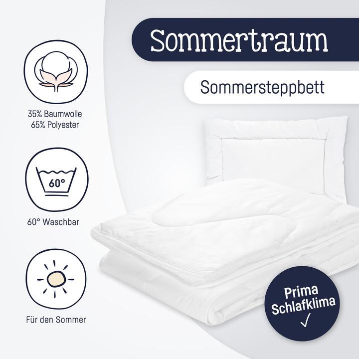 Produktbild Julius Zöllner Kindersteppbett-Set, Sommertraum (100 x 135 cm)