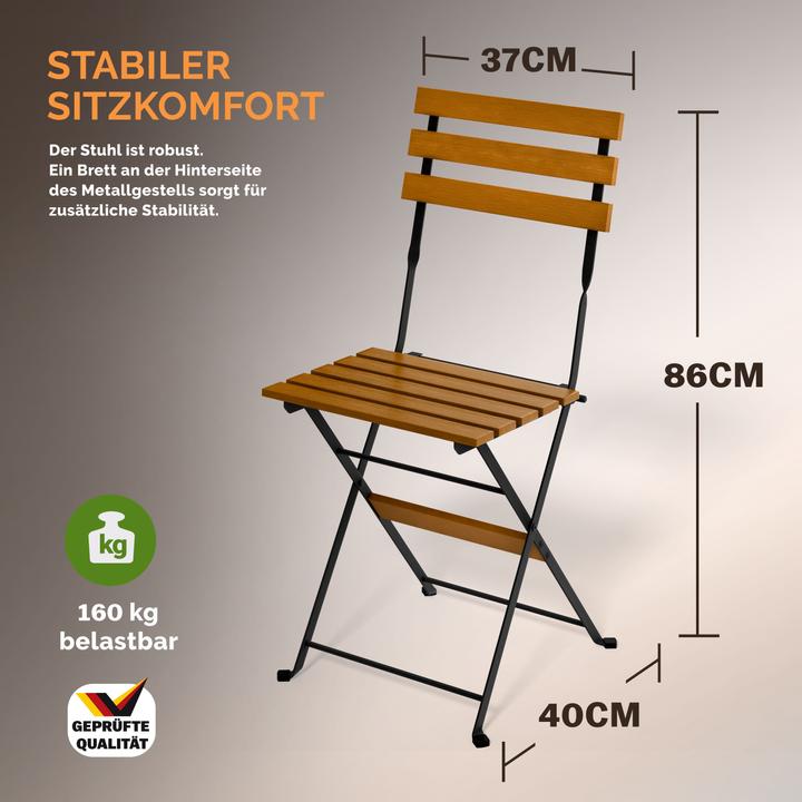 Actual product image Casaria Bistro Set (55 cm)