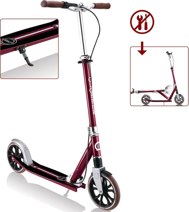 Actual product image Globber NL-205 Deluxe, dark red