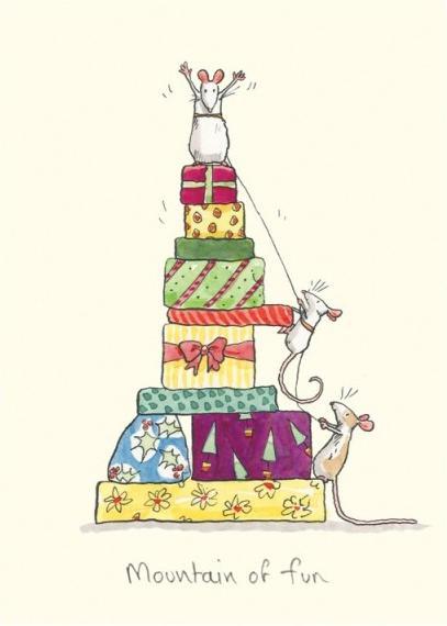 Produktbild Two bad mice Weihnachtskarte - Mountain of fun von