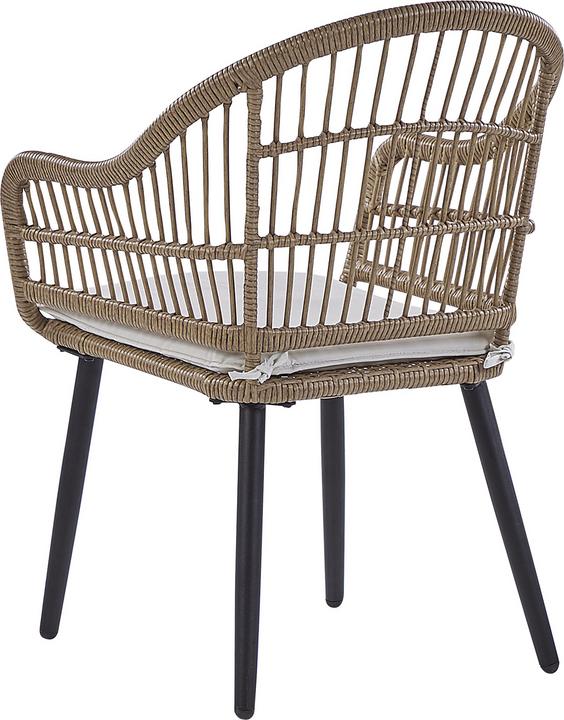 Produktbild Beliani Gartenmöbel Set Rattan natürlich 6-Sitzer Auflagen beige ALIANO II (159 cm)