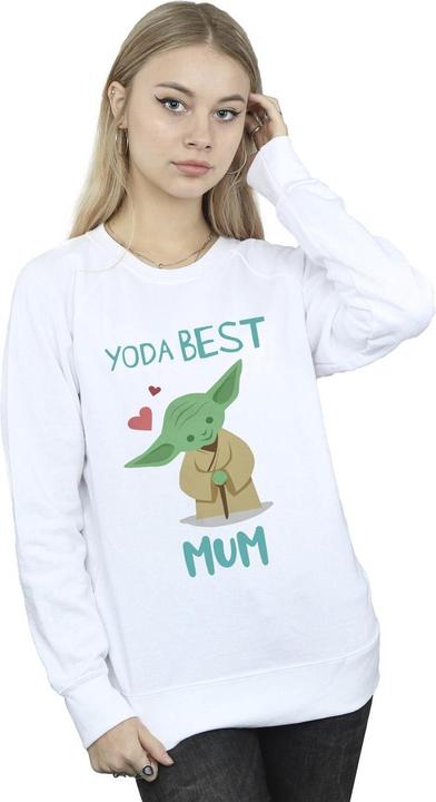 Actual product image Star Wars Womens/Ladies Yoda Best Mum Sweatshirt (L)