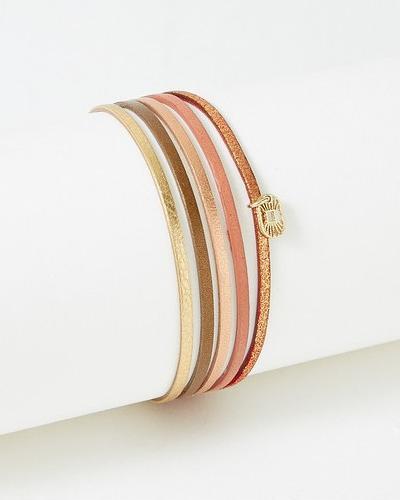 Immagine prodotto Flowers Forzoé Bracciale Artiste - Piastra In Ottone - Vera Pelle (Piastra in ottone)