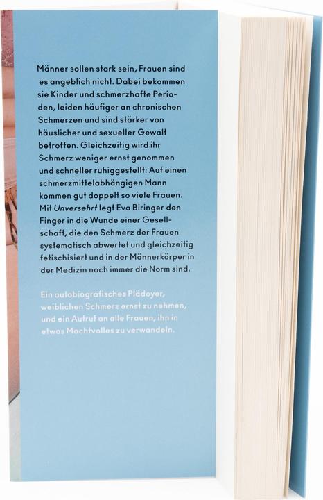 Actual product image Biringer:Unversehrt. Frauen und Schmerz (German, Biringer, EVA, 2024)