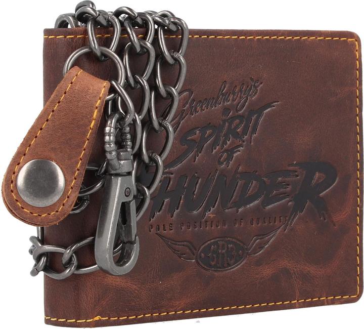 Actual product image Greenburry Racing Collection Darlington wallet RFID leather 12 cm