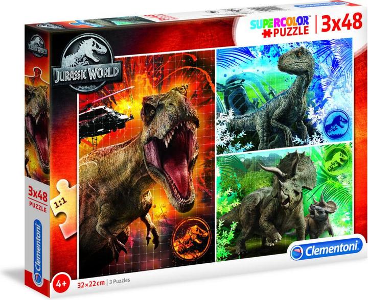 Image du produit Clementoni Puzzle Jurassic World 3x48 pcs. (48 pièces)