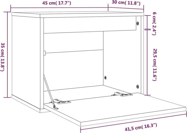Actual product image VidaXL Gaile (45 x 30 x 35 cm)