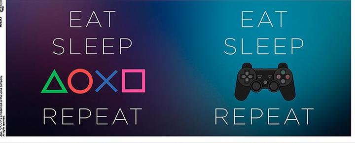 Actual product image Universal Textiles PLAYSTATION - Mug - 320 ml - Eat Sleep Repeat - subli - box x2 (320 ml, 2 x)