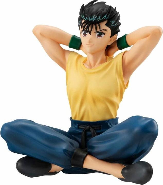 Actual product image Megahouse Yu Yu Hakusho G.E.M. PVC Statue Yusuke Urameshi Palm Size 9 cm