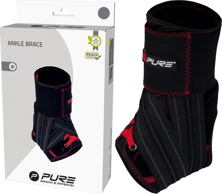 Produktbild Luxtri Sprunggelenkbandage zum Schnüren XS/S Fussbandage Knöchel Sport Fussgelenk (XS, S)