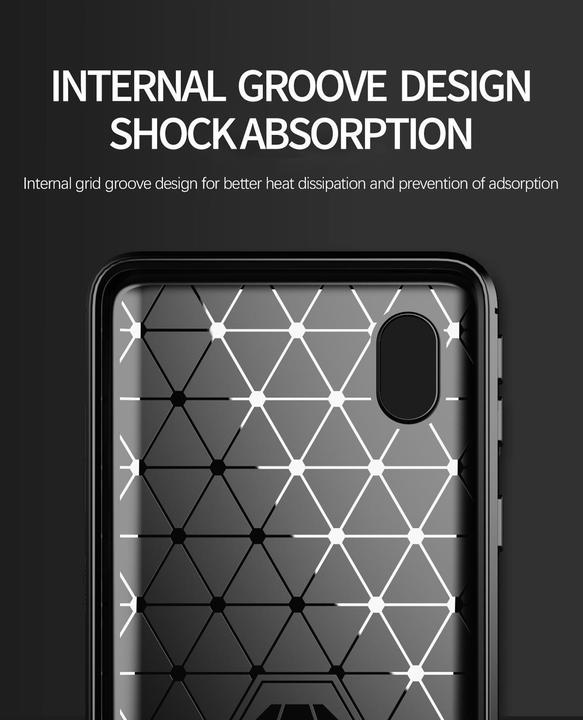 Produktbild Cadorabo TPU Ultra Slim carbon edelstahl Kombi Cover (Samsung Galaxy A10e, Samsung Galaxy A20e)