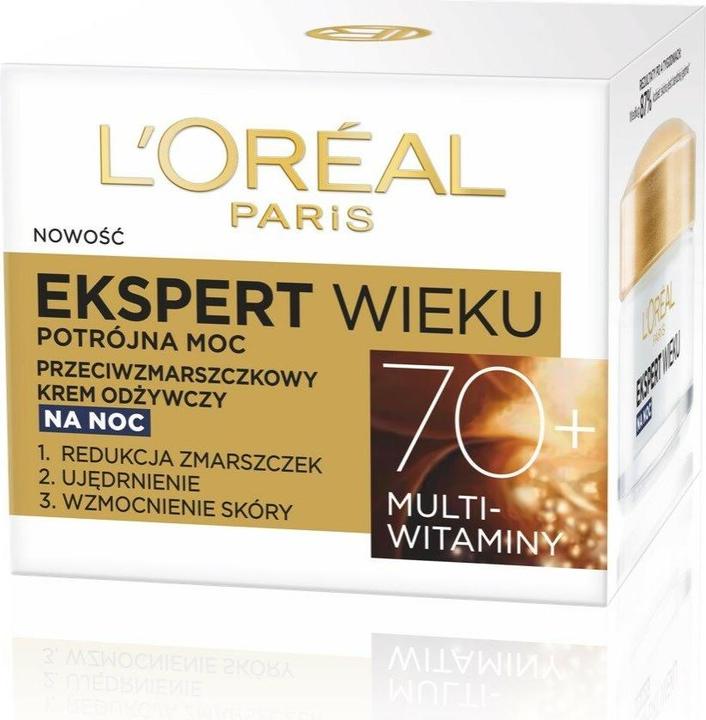 Image du produit L'Oréal Paris L'Oréal Age Specialist Expert Age 70+ crème de nuit 50ml (50 ml, Crème de nuit)