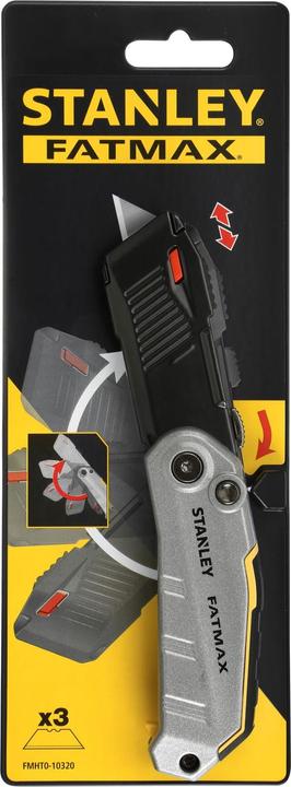 Produktbild Stanley FatMax Klappmesser FMHT010320 (mit automatischer Öffnung durch Knopfbedienung, einziehbare (Cutter)